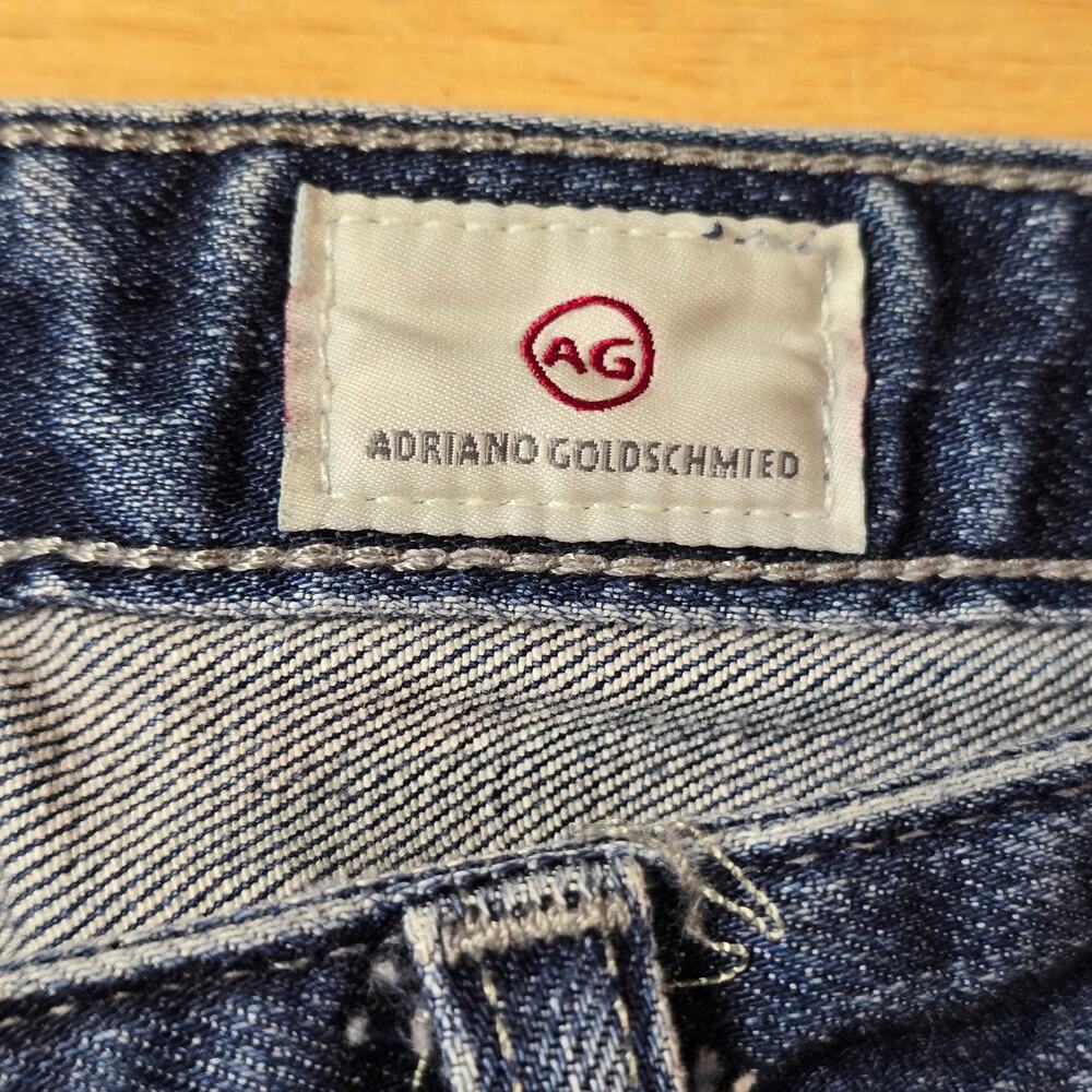 AG Adriano Goldschmied The Stilt Cigarette Leg Denim Blue Jeans Size 30R - Picture 4 of 9
